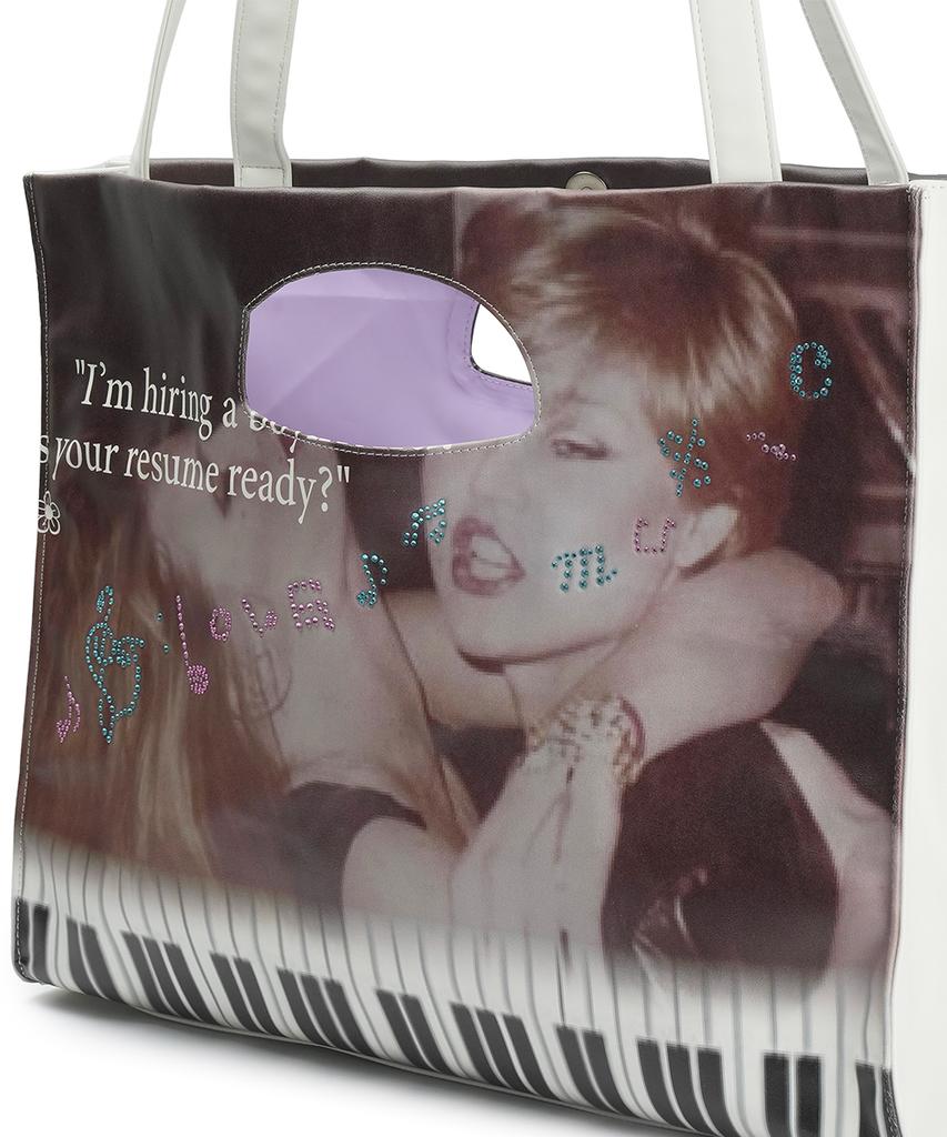 Grailz Want A Boyfriend Tote Bag [Brown]
