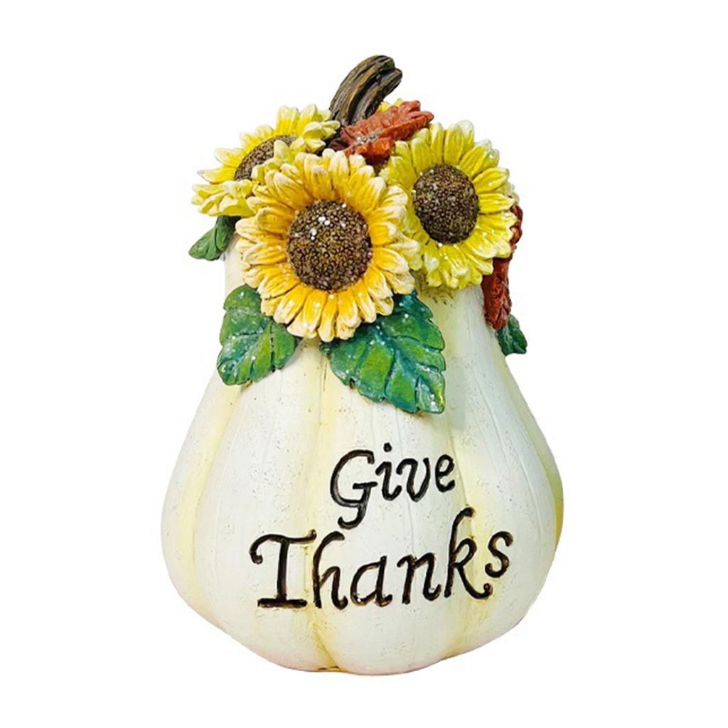 Classic Novelty Fall Pumpkins Decor Artificial Yellow Carved Hand-Made Home Decorative For Desktop Indoor Outdoor Party Props