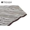 TiffHome Zebra Pattern Dark Brown Trim Throw Pillow Soft Decorative Cushion for Sofa Bedroom Living Room Modern Accent Pillow