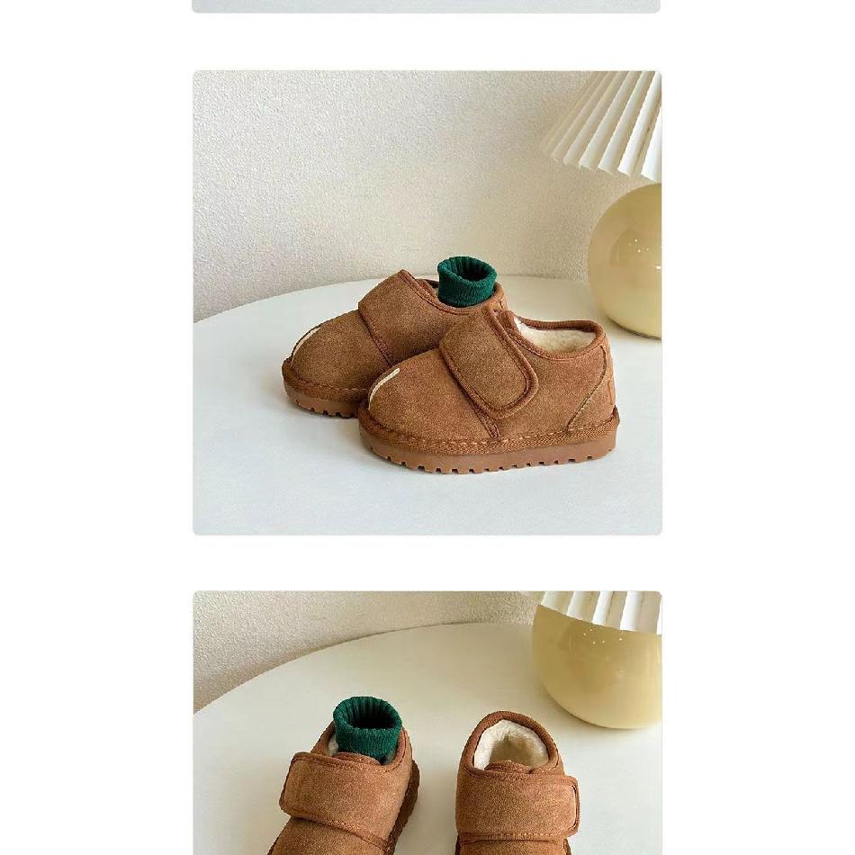 Children's Cotton Shoes Winter New Boys' Baby Shoes Girls' Fleece-Lined Warm Cotton Boots Children's Short Snow Boots
