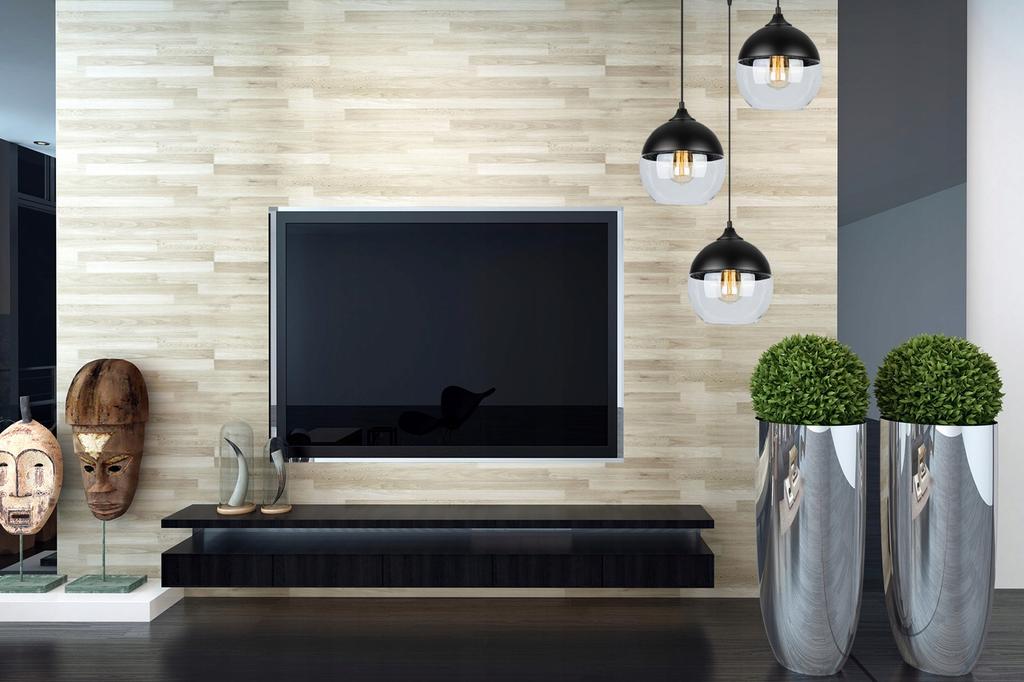 HÄNGENDE DECKENLAMPE, GLASPLAFOND, LED-LAMPE