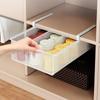 Breathable Closet Hanging Basket Divided Underwear Storage Rack Wardrobe Clothes Organizer  Pantry