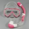 Scuba Diving Mask Snorkel Set Tempered Glass Professional Panoramic Snorkeling Gear Swimming Training Snorkel Kit Adults Youth