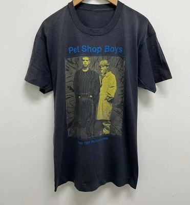 1991 Diskografie Pet Shop Boys Tričko Černé Unisex Velikost S-5XL EM0834 Unisex Tričko