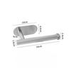 Bathroom stainless steel toilet paper holder, convenient installation of roll paper holder, kitchen tissue holder