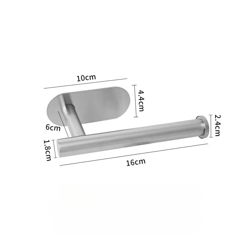 Bathroom stainless steel toilet paper holder, convenient installation of roll paper holder, kitchen tissue holder