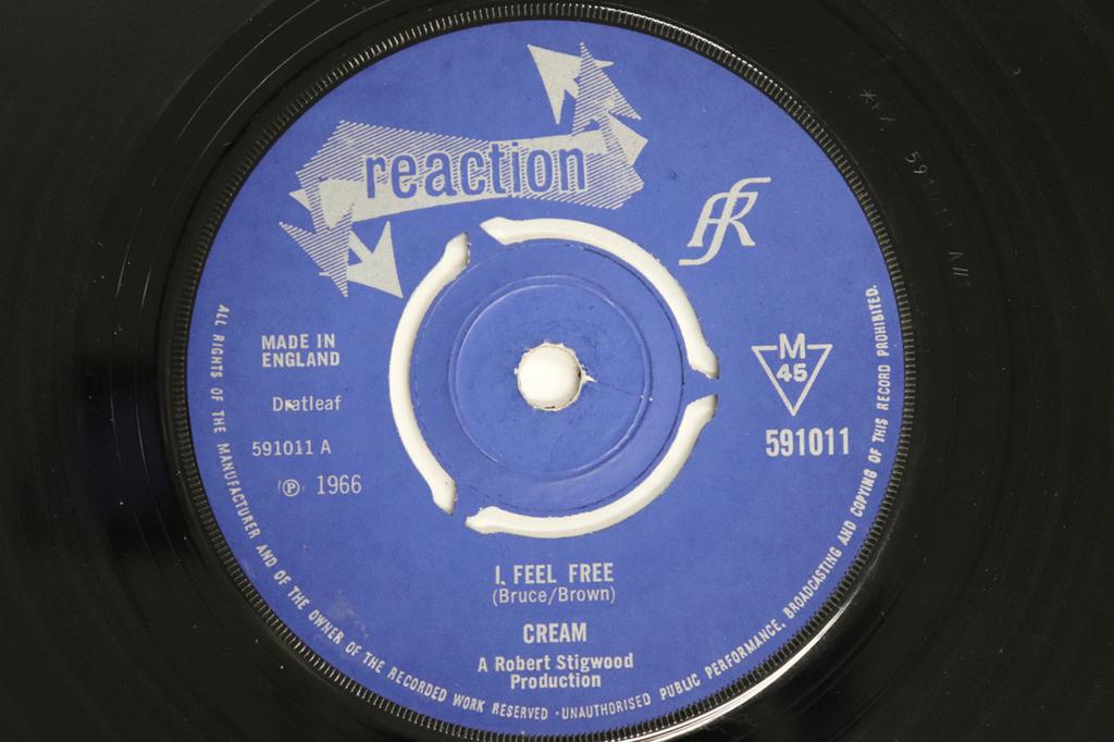 7inch Record CREAM - I Feel Free / N. S.u. 591011 REACTION 1966 UK Rock Used