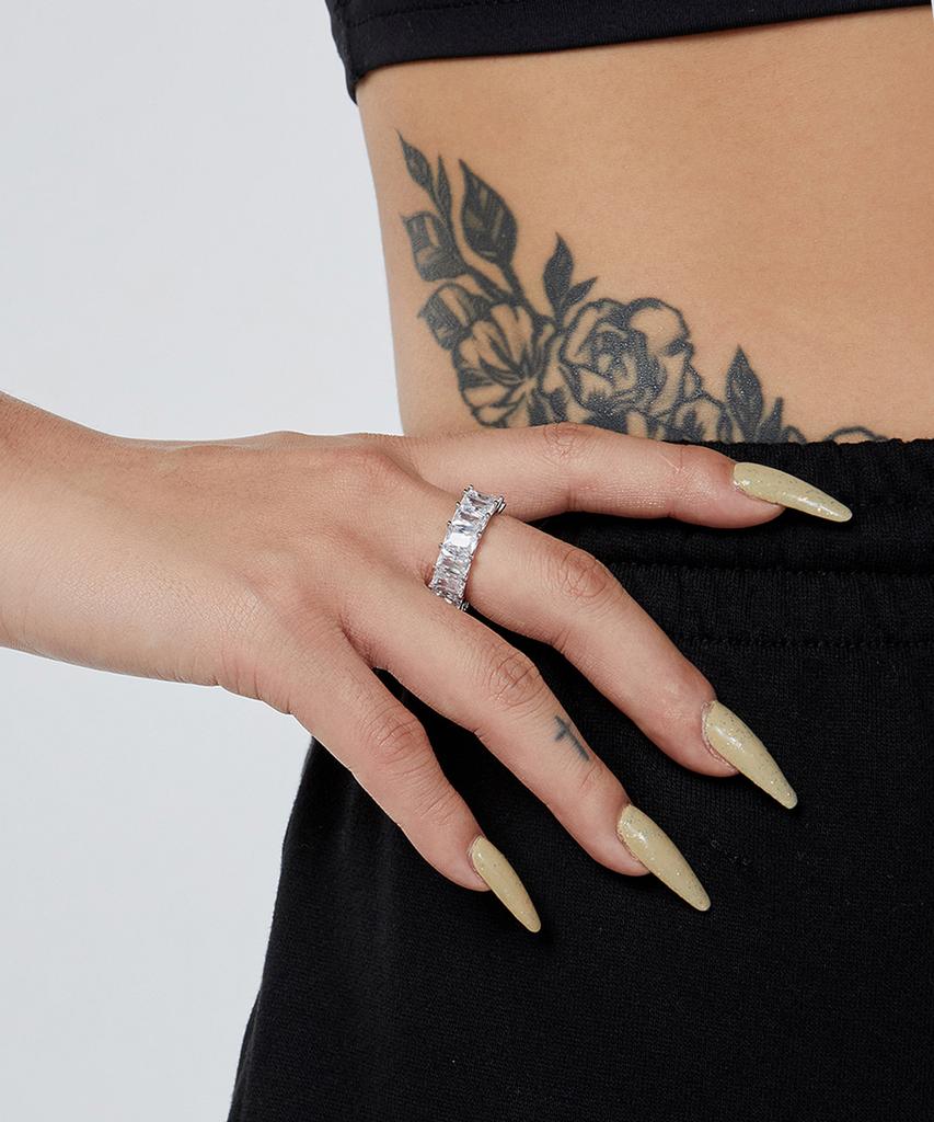 Raindrop Jewelry Emerald Eternity Ring