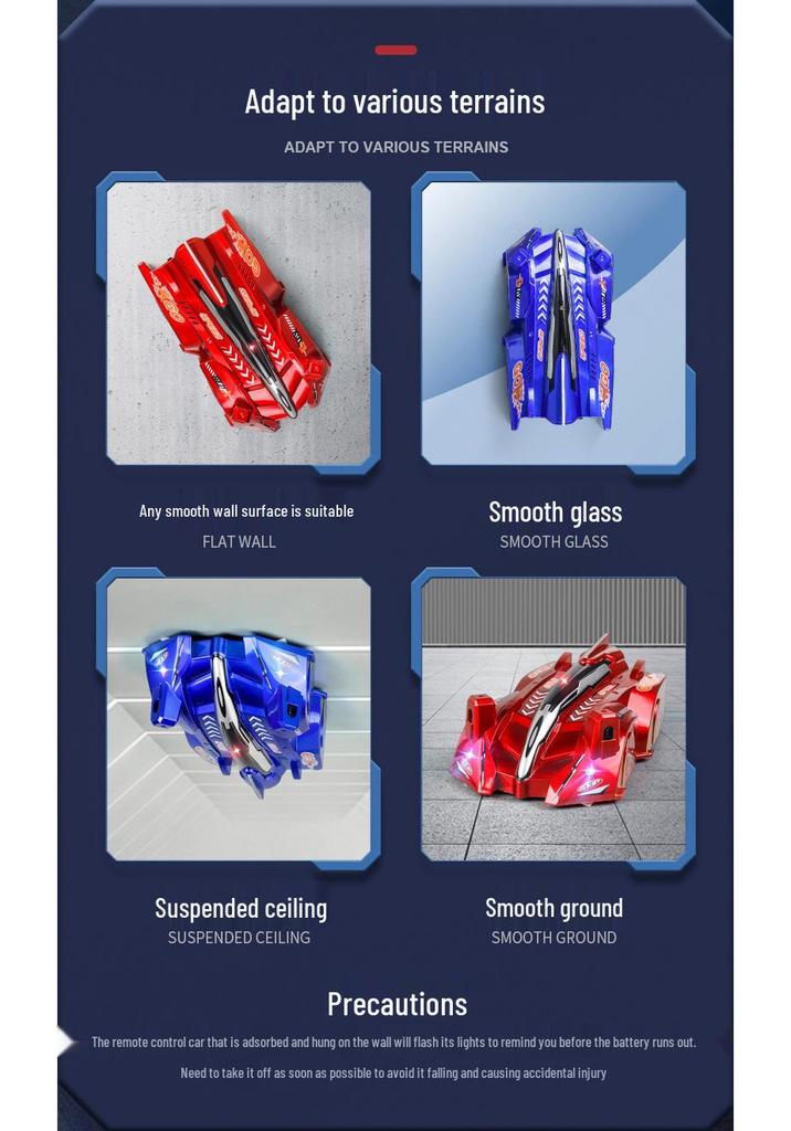 Infrared Wall Climbing Remote Control Car with Drifting Stunt Capabilities - Children's Racing Toy