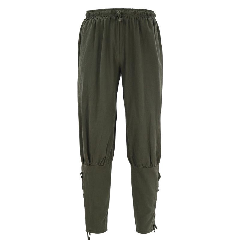 2025 Men's Medieval Striped Pirate Leggings Cosplay Costume Pants