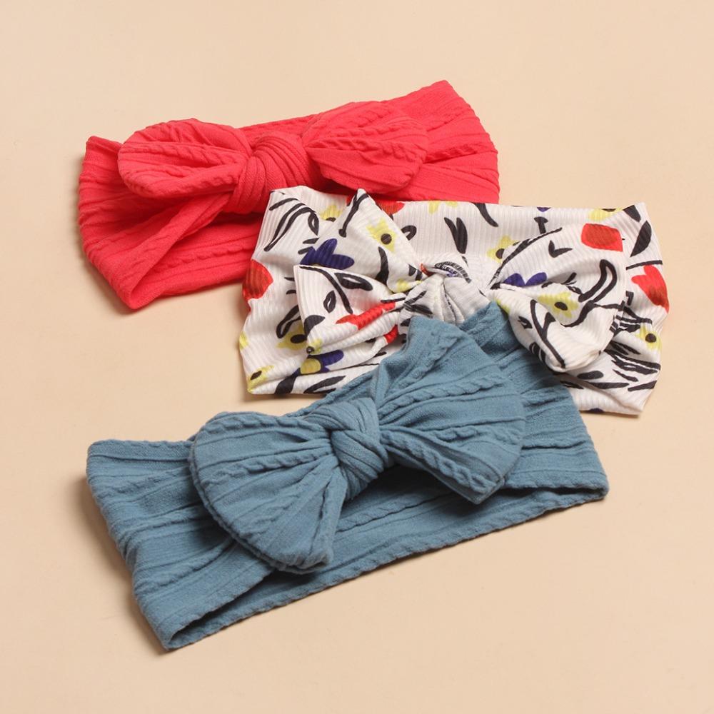 

3Pcs/Lot Soft Baby Headbands Elastic Headwear Cute Headwrap for 0-2Years 02