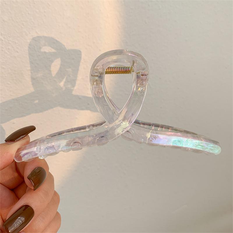 

Elegant Mermaid Color Hair Claw Colorful Korean Cute Sweet Hair Clips for Women Hairpin Hair Accessories 2024 New Trendy
