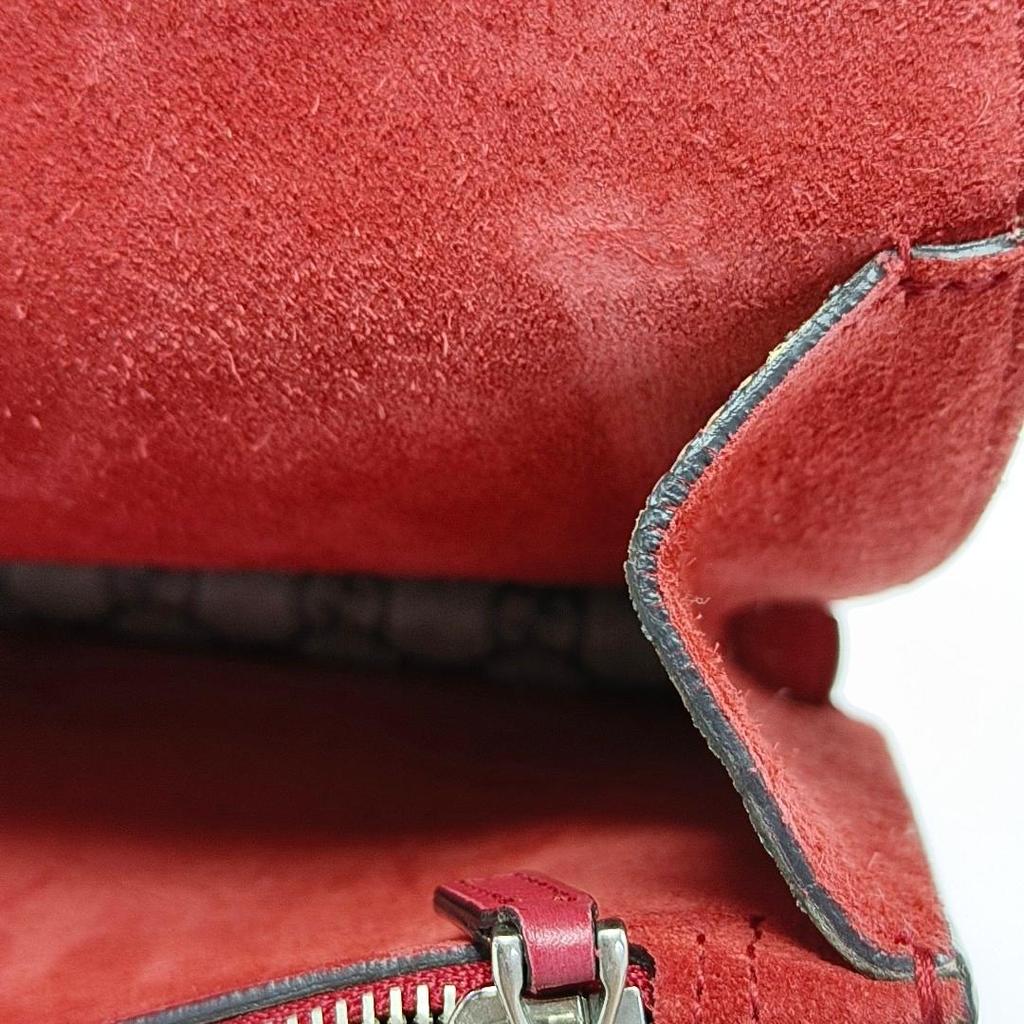 [Pre-Owned] Dionysus Chain Tiger Head Buckle Logo Canvas And Leather Shoulder Bag Small - Good #1K29SGD