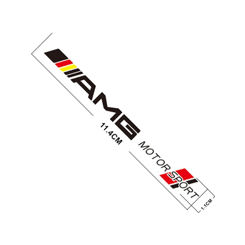 WNNR9 4Pcs Car Body Decal Stickers Styling Emblem Accessories For Mercedes Benz AMG W223 W213 W206 W464 W247 W167 W166 W222 W205 W204