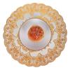 2PCS 38x38cm Table Mats PVC Gold Placemats Cup Mat Coaster for Wedding Party Supplies