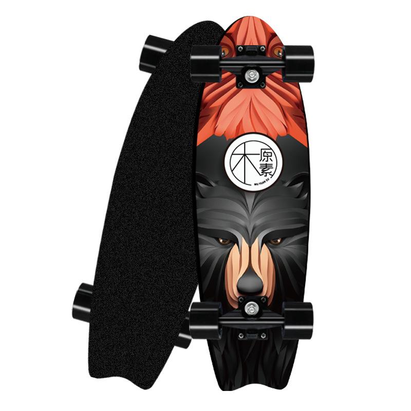 Professionelles Surfland-Skateboard aus Ahorn mit Einzelrocker, Cruiser-Skateboard, Longboard, Kindersport, Straße, Outdoor-Fitnessstudio