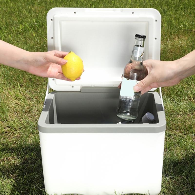 Portable Insulated Ice Chest Food Storage Box for Camping Outdoor Picnics with Ergonomic Handle and PP Construction