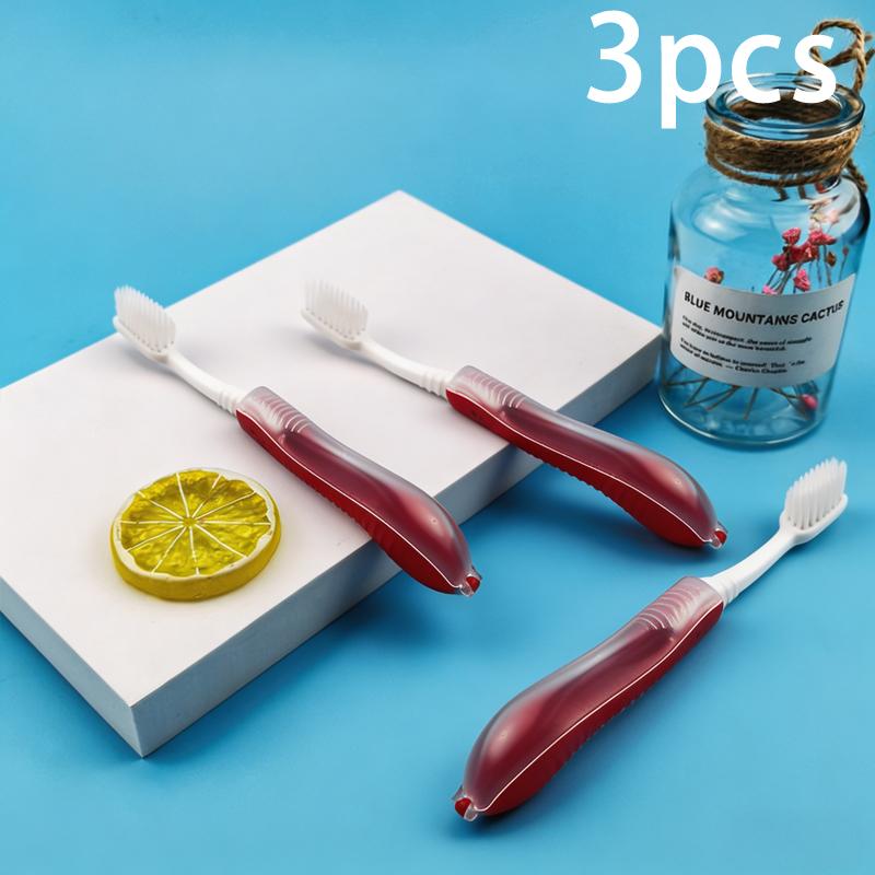 3 5 10pcs Portable Folding Toothbrush Disposable for Hygiene Oral Care Great for Business Travel Camping School Use