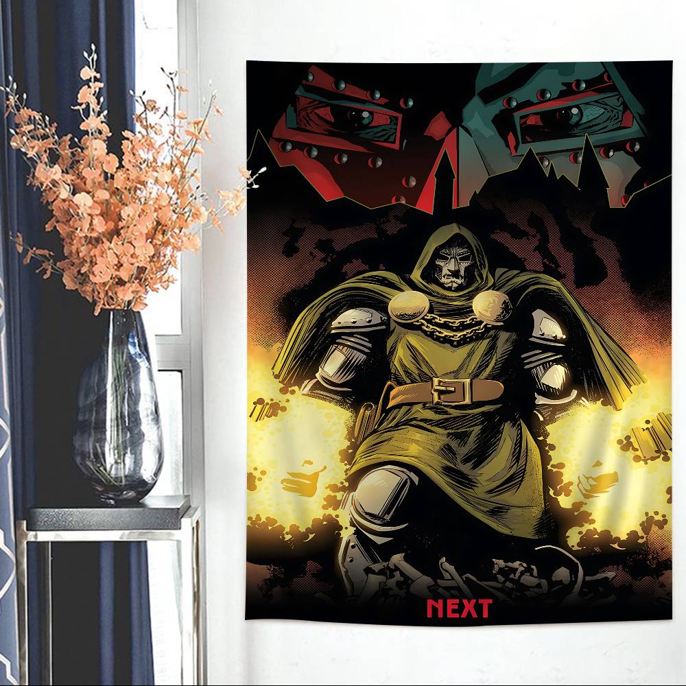 MMF DDoomS Band Cartoon Tapestry Art Science Fiction Room Home Decor Art Home Decor