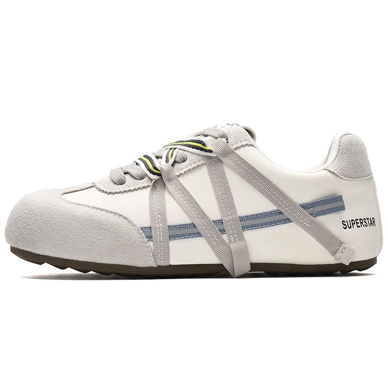 2025 Summer New Retro Versatile Forrest Gump Shoes Women's Breathable Lace-up German Training Shoes Casual Sports Lightweight Thick Soles Ins