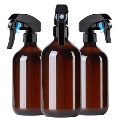 2pcs Brown/Green 500ML Spray Empty Bottles Trigger Sprayer Oils Aromatherapy Refillable Bottle Hairdressing Tool Garden Tool