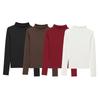 Zab Autumn New Women's Clothing Fashion Style French Style Design Fashion All-Match Turtleneck T-shirt 4174678