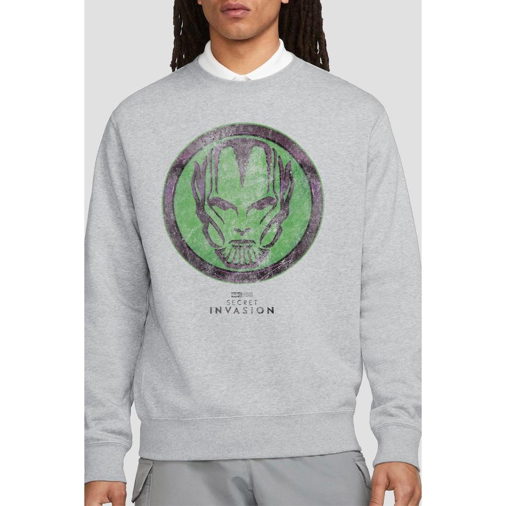 Marvel Unisex Adult Secret Invasion Badge Sweatshirt