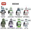 X0344 Lernbausteine Spielzeugfigur Star Wars Klonkrieger Echo Maske Helm für Kinder