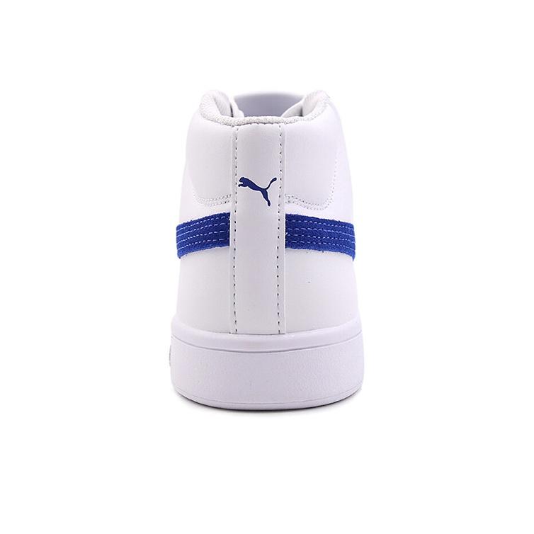 Puma Smash Szintetikus Bőr Közepesen Magas Szárú Sneakerek Uniszex Sneakerek Fehér Kék 366924-01