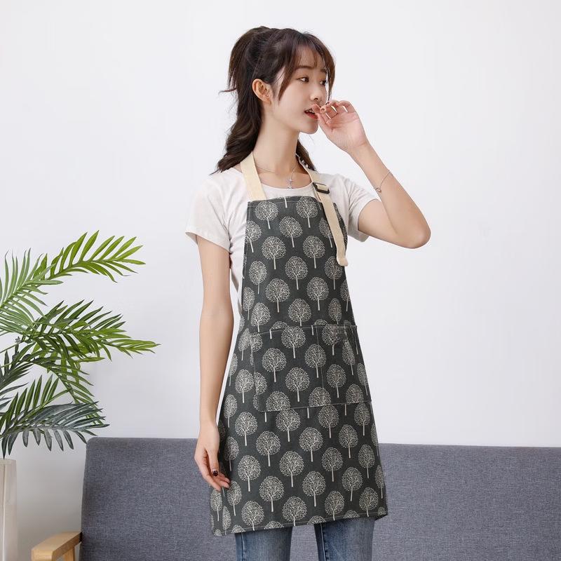 Nordic Style Cotton-Linen Kitchen Apron