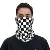 Geometric Checkered Plaid Pattern Bandana Neck Warmer Women Men Winter Hiking Camping Tube Scarf Gaiter Motorcycle Face Cover