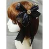 Steampunk Gear Bowknot Hair Clip for Female LolitaStyle Black Ribbon Hairclip Girl Hairstyle Accessories Costume Hairpin