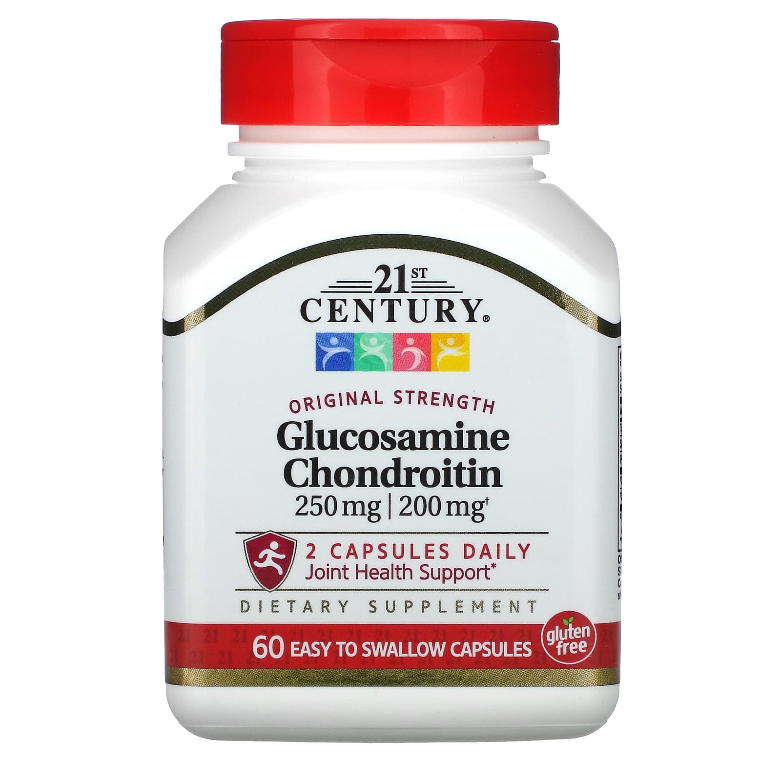 

21st Century, Glucosamine/Chondroitin, Original Strength, 60 Easy-to-Swallow Capsules