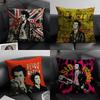 S-Sex Pistolss Band Cushion Cover Natural Linen Organic Fabric Double-Sided Printing Sofa Home Decor Gift Pillow Case
