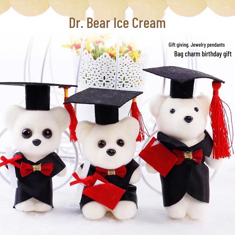 Graduation Bear Plush Toy - Bachelor's, Master's & Doctorate Gown Doll, Perfect Graduation Gift for Students and Classmates
