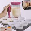 Scaled Pancake Batter Dispenser Plastic Batter Funnel BPA Free Crepes Batter Separator  Waffle