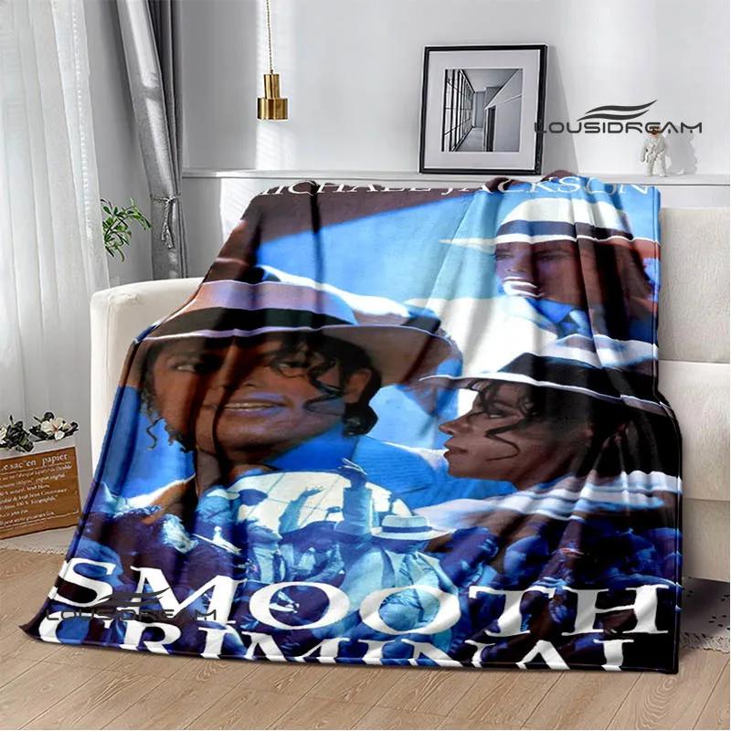 Coperte con stampa retrò di Michael Jackson Coperta da picnic Coperta in flanella Coperta morbida e accogliente Coperte da viaggio Coperture per letto Regalo di compleanno
