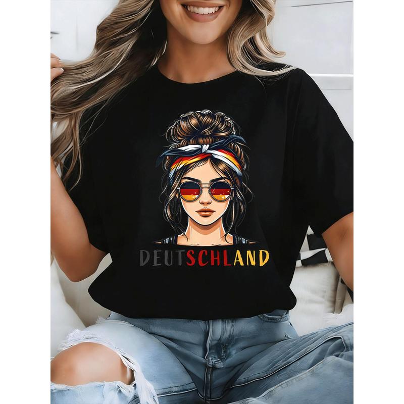 German German Germany Flag T-Shirt White for Men Women Unisex All Season Funny T-Shirt