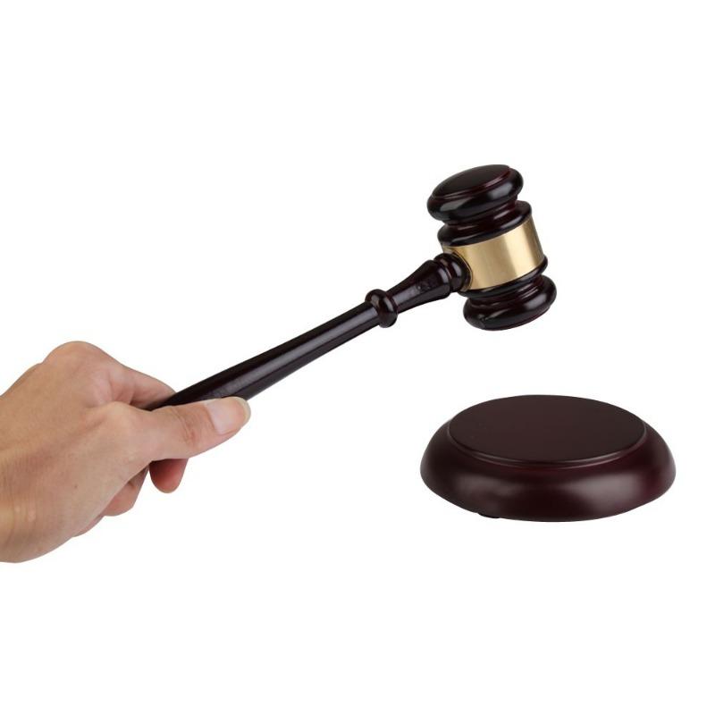 Delicate Wood Gavel Handmade Wooden Auction Hammer Wood Gavel+Sound Block for Lawyer Judge Auctioneer Auction Sale Decor