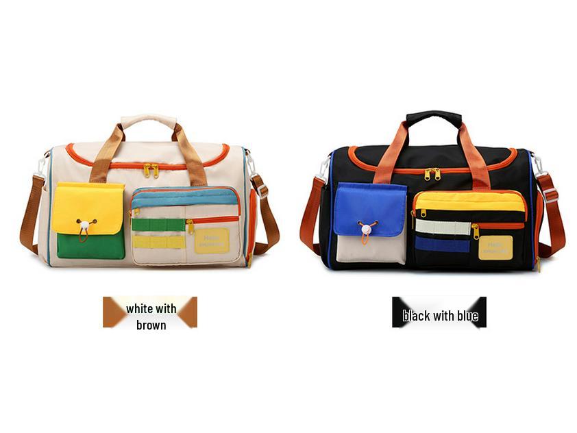 Women's Large Capacity Ultralight Travel Fitness Bag - Oxford Cloth Handheld Luggage Storage