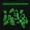 Luminously Thumb/Finger Picks Guitar Finger Picks Fingertip Hands Sleeves Flat Thumbpicks Guitar Accessories Easy to Use