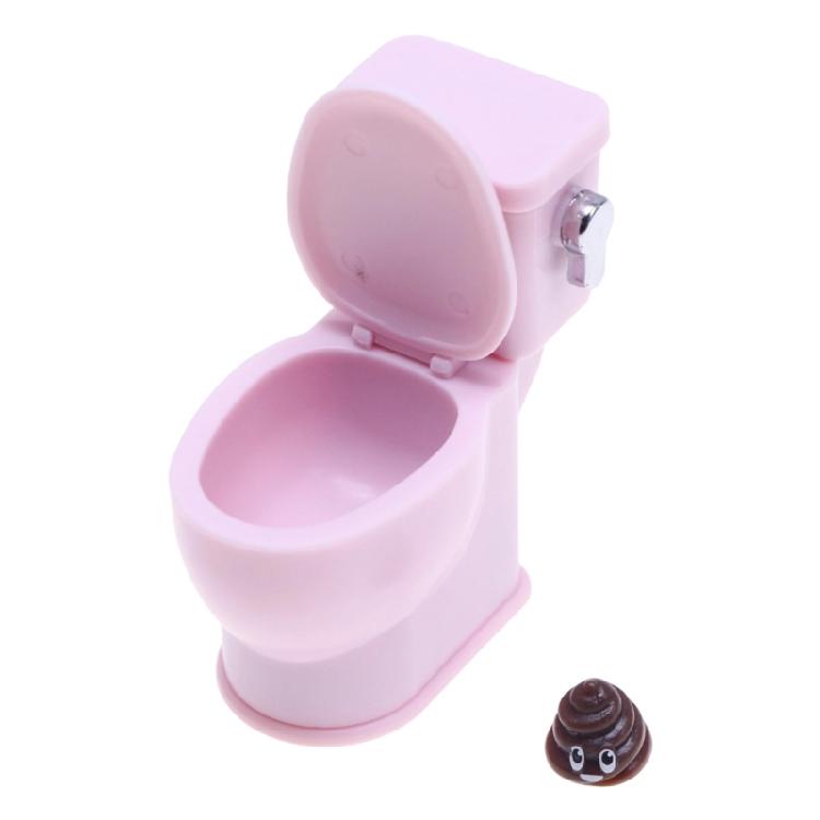 Detailed Dollhouses Bathroom Toilet Simulation Accessory With Sound Feature Ideal For 1/12 Scale Miniature Furniture