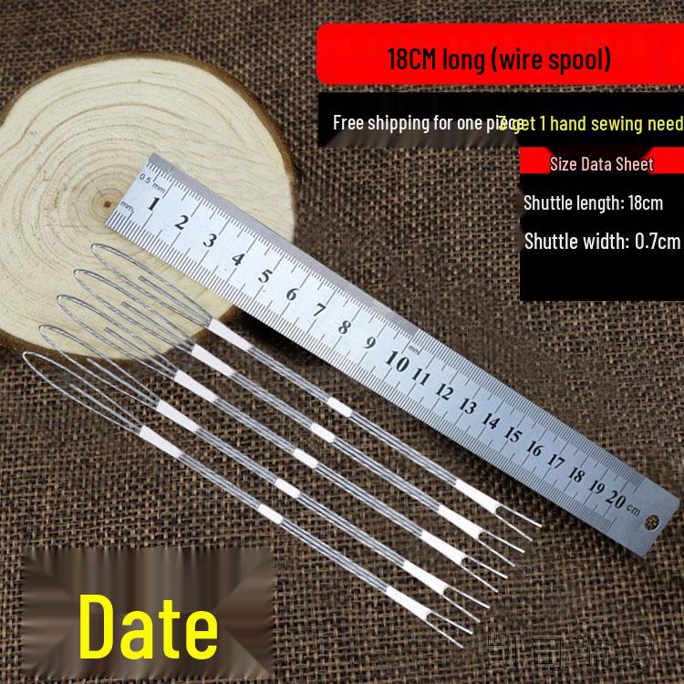 2025 Shrimp & Crab Net Repair Tool: Steel Wire Shuttle, Iron Fishing Needle, Metal Thumbtack