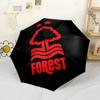 Forest Club Emblem Outdoor Automatic Umbrella Sturdy 8-Rib Shaft Sturdy Construction Travel Essential Compact Folding Umbrella