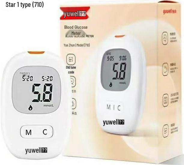 Yuyue 710 High-Precision Blood Glucose Test Strips and Meter