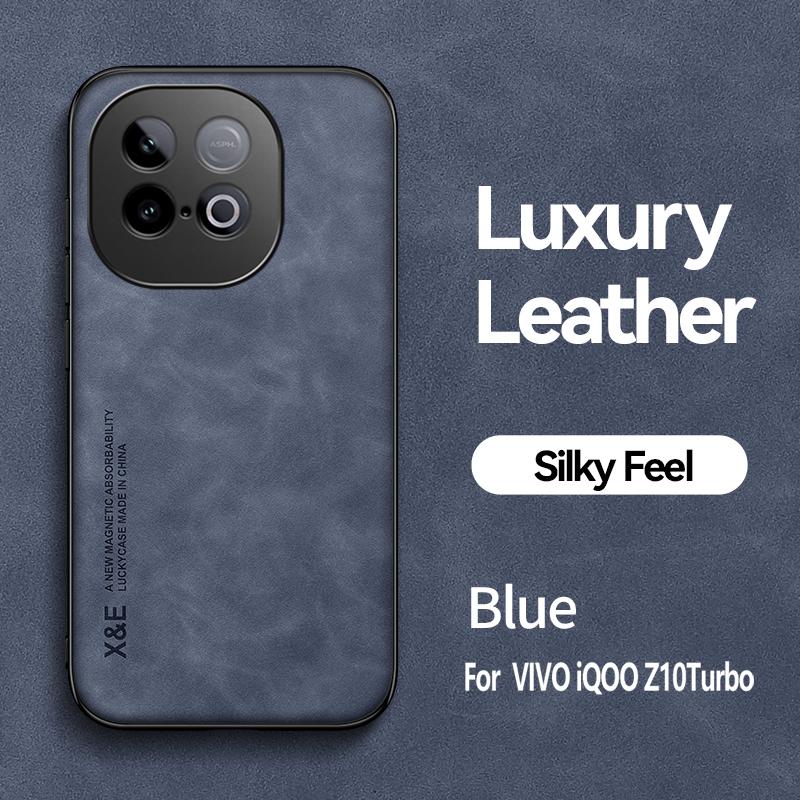 For VIVO IQOO Z10 Turbo Z10 Turbo Pro Magnetic Wear-Resistant Lenses All-Pack Sheepskin Anti-Drop Anti-Fingerprint Phone Case