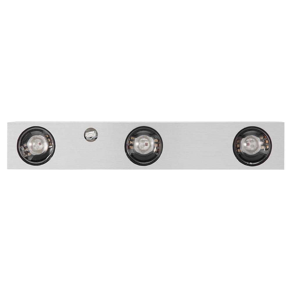 LED Colorful RGB Wall Lamp Aluminum Indoor Bedroom Waterproof Decorative Lamp(Rectangular 6W)