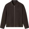 GXG Men's Brown 100% Wool Short Coat