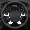 Car Steering Wheel Cover Soft Black Artificial Leather For Ford Transit Connect Tourneo Custom Grand Tourneo Connect