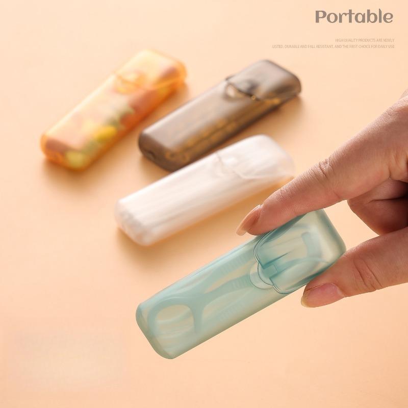Portable Mini Plastic Storage Boxes Travel Small Parts Organizer Travel Toothpick Swab Pill Case Jewelry Storage Compartments